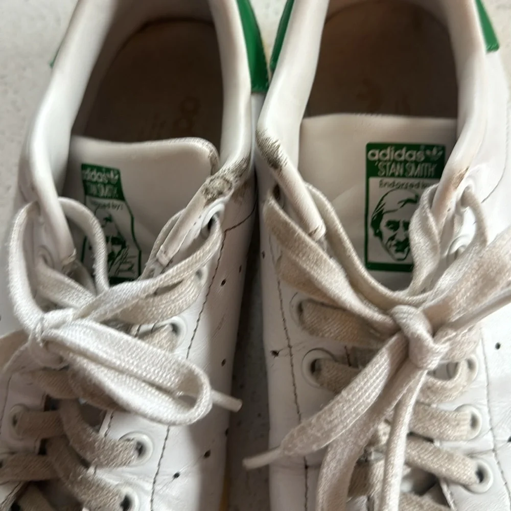🍍 Stan Smith adidas tennis shoe white and green US size 8.5🍍